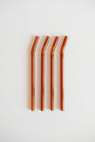 Glass Straws Bent Set