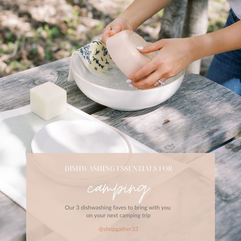Dishwashing essentials for camping