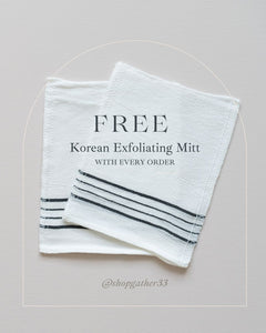 Holiday Sale and Free Korean Exfoliating Mitt with Every Order