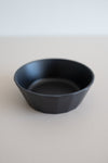 KINTO Alfresco black soup bowl side view inside the bowl.