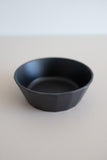 KINTO Alfresco black soup bowl side view inside the bowl.