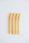 Glass Straws Bent Set